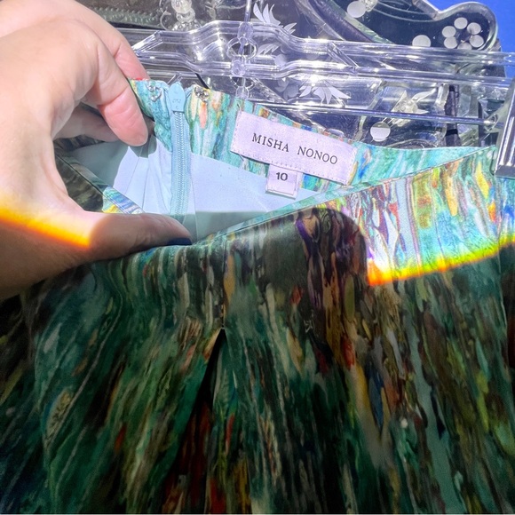 100% Silk Size 10 Boutique Skort in gorgeous Monet style print.Sporty or dressy. - Picture 7 of 9